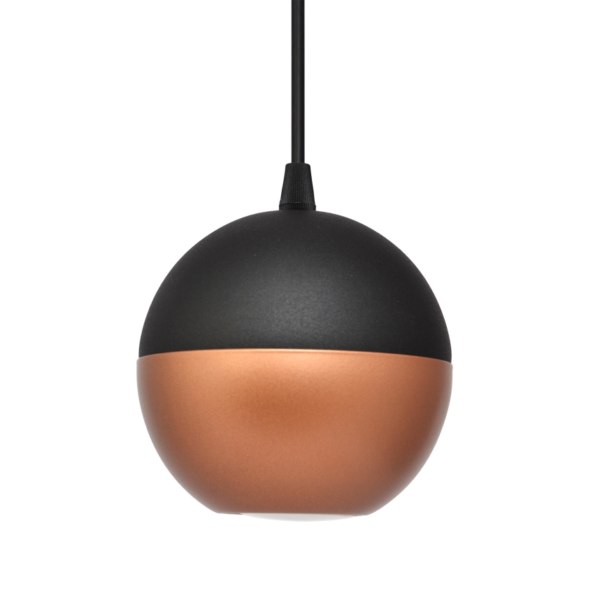 LED Hanglamp aan een koord MIDWAY 3xGU10/4,8W/230V zwart/koper