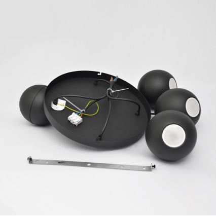 LED Hanglamp aan een koord MIDWAY 4xGU10/4,8W/230V zwart