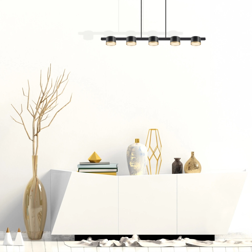LED Hanglamp aan een koord MIRELLA 5xGX53/6W/230V zwart