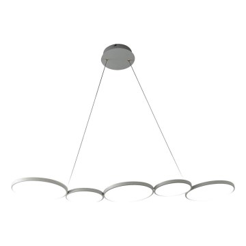 LED Hanglamp aan een koord OLYMPIA 5xLED/10W/230V grijs