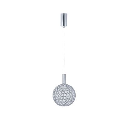 LED Hanglamp aan een koord PERFORATO LED/6,3W/230V 3000K glanzend chroom diameter 20 cm