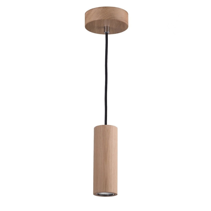 LED Hanglamp aan een koord PIPE 1xGU10/5W/230V mat eiken