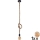 LED Hanglamp aan een koord ROPE 1xE27/8W/230V