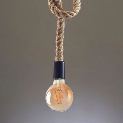 LED Hanglamp aan een koord ROPE 1xE27/8W/230V