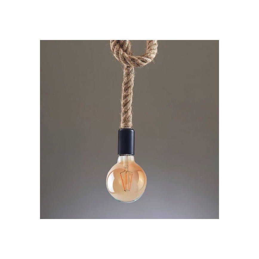 LED Hanglamp aan een koord ROPE 1xE27/8W/230V