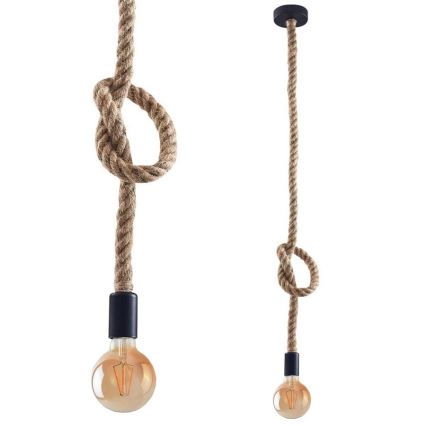 LED Hanglamp aan een koord ROPE 1xE27/8W/230V