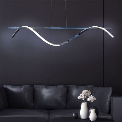 LED Hanglamp aan een koord RUMBA LED/23W/230V 4000K glanzend chroom