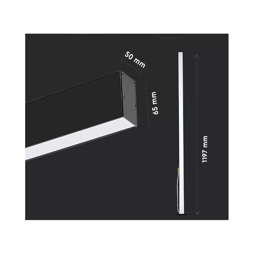 LED Hanglamp aan een koord SAMSUNG CHIP LED/40W/230V 3000K/4000K/6400K