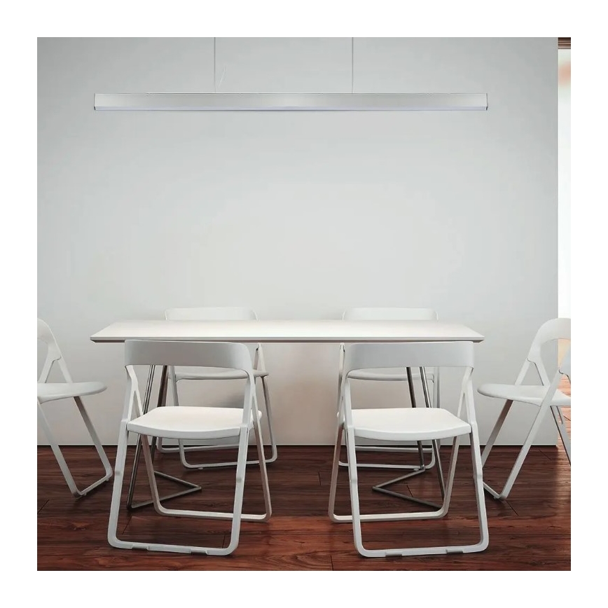 LED Hanglamp aan een koord SAMSUNG CHIP LED/40W/230V 4000K zilver