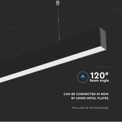 LED Hanglamp aan een koord SAMSUNG CHIP LED/40W/230V 6400K zwart