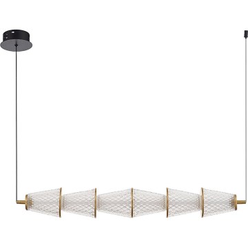 LED Hanglamp aan een koord SANSA LED/11W/230V goud/doorzichtig