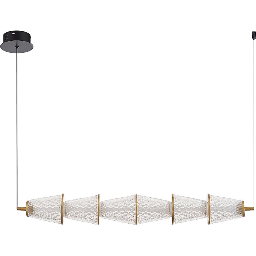 LED Hanglamp aan een koord SANSA LED/11W/230V goud/doorzichtig
