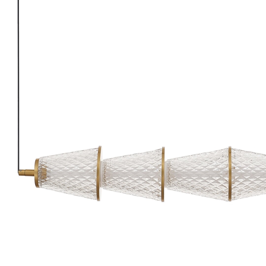 LED Hanglamp aan een koord SANSA LED/11W/230V goud/doorzichtig