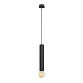 LED Hanglamp aan een koord TUBA 1xGU10/20W/230V zwart
