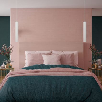 LED Hanglamp aan een koord TUBA 1xGU10/4,8W/230V wit