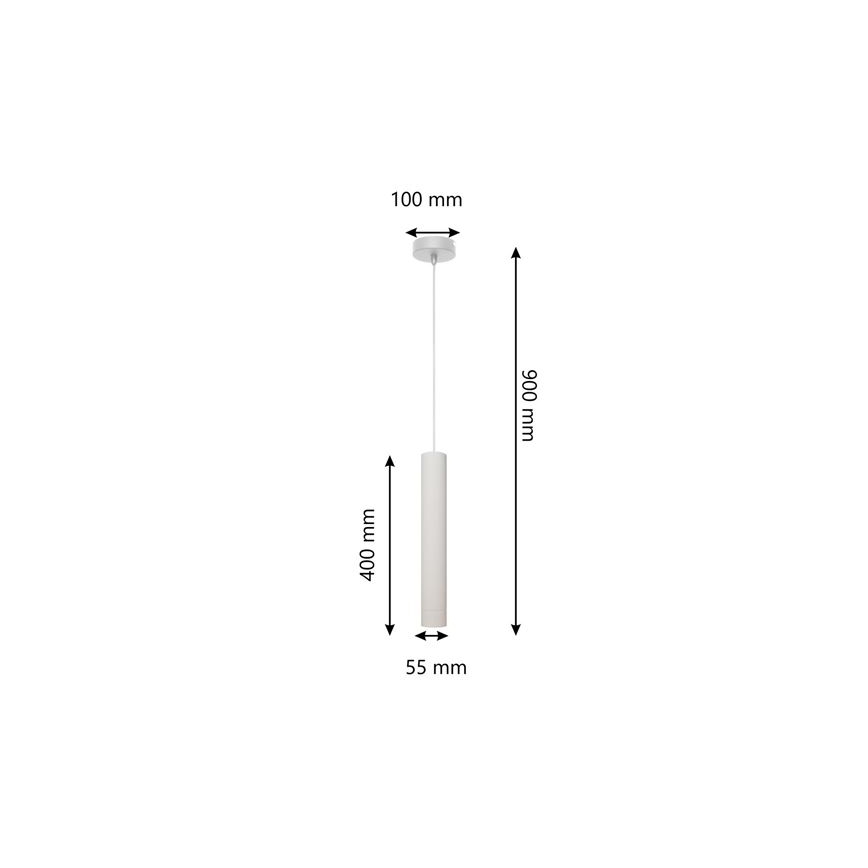 LED Hanglamp aan een koord TUBA 1xGU10/4,8W/230V wit