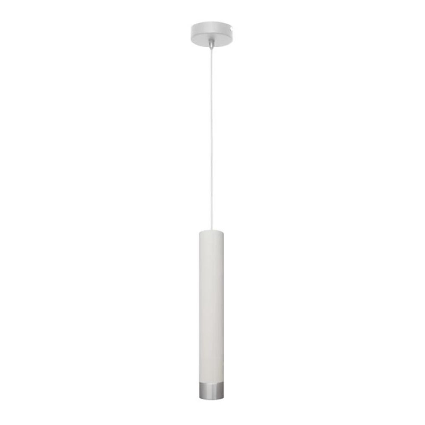 LED Hanglamp aan een koord TUBA 1xGU10/4,8W/230V wit/mat chroom