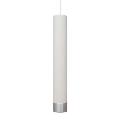 LED Hanglamp aan een koord TUBA 1xGU10/4,8W/230V wit/mat chroom
