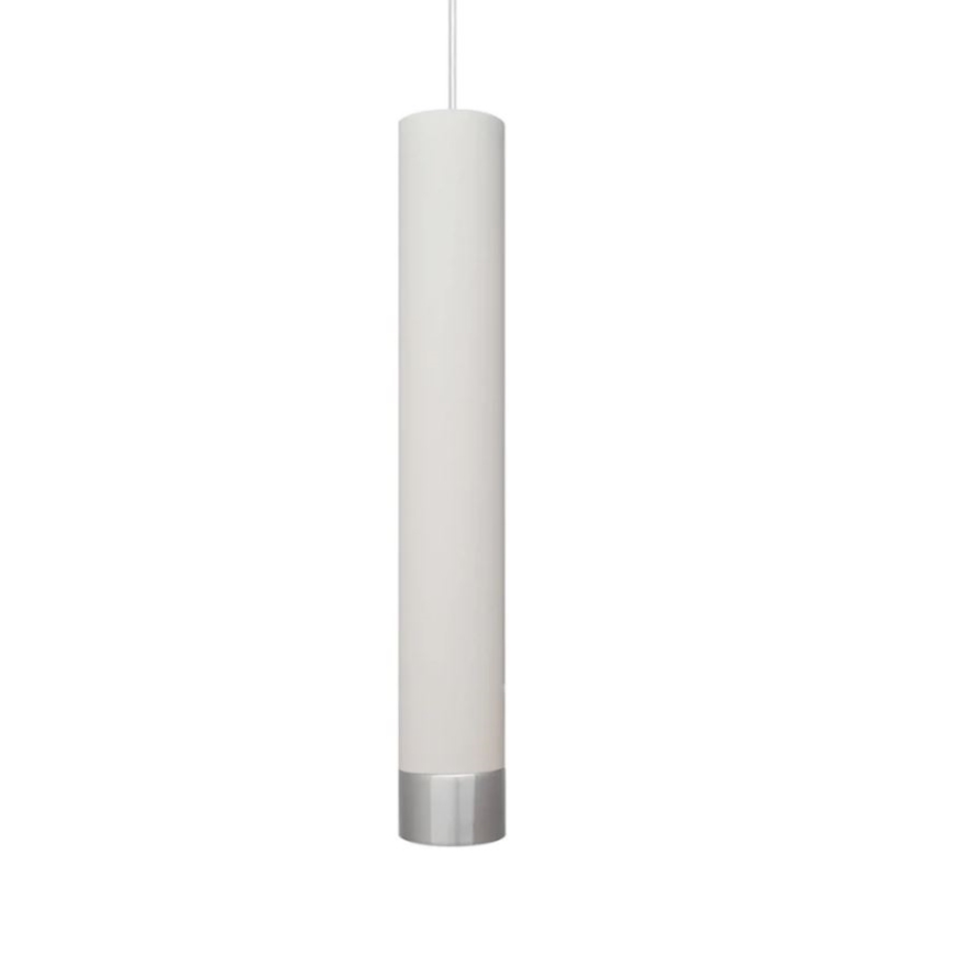 LED Hanglamp aan een koord TUBA 1xGU10/4,8W/230V wit/mat chroom