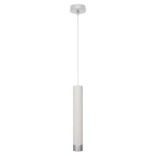 LED Hanglamp aan een koord TUBA 1xGU10/6,5W/230V wit/mat chroom