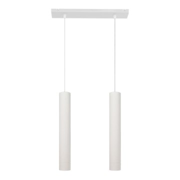 LED Hanglamp aan een koord TUBA 2xGU10/4,8W/230V wit