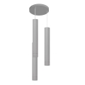 LED Hanglamp aan een koord TUBA 3xGU10/4,8W/230V grijs