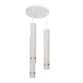 LED Hanglamp aan een koord TUBA 3xGU10/4,8W/230V wit/mat chroom
