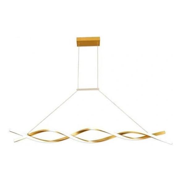LED Hanglamp aan een koord TWIST LED/37W/230V 4000K 120 cm goud