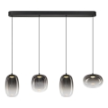 LED Hanglamp aan een koord VASO LED/15W/230V zwart/gerookt