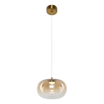 LED Hanglamp aan een koord VASO LED/4W/230V diameter 18 cm goud/gerookt