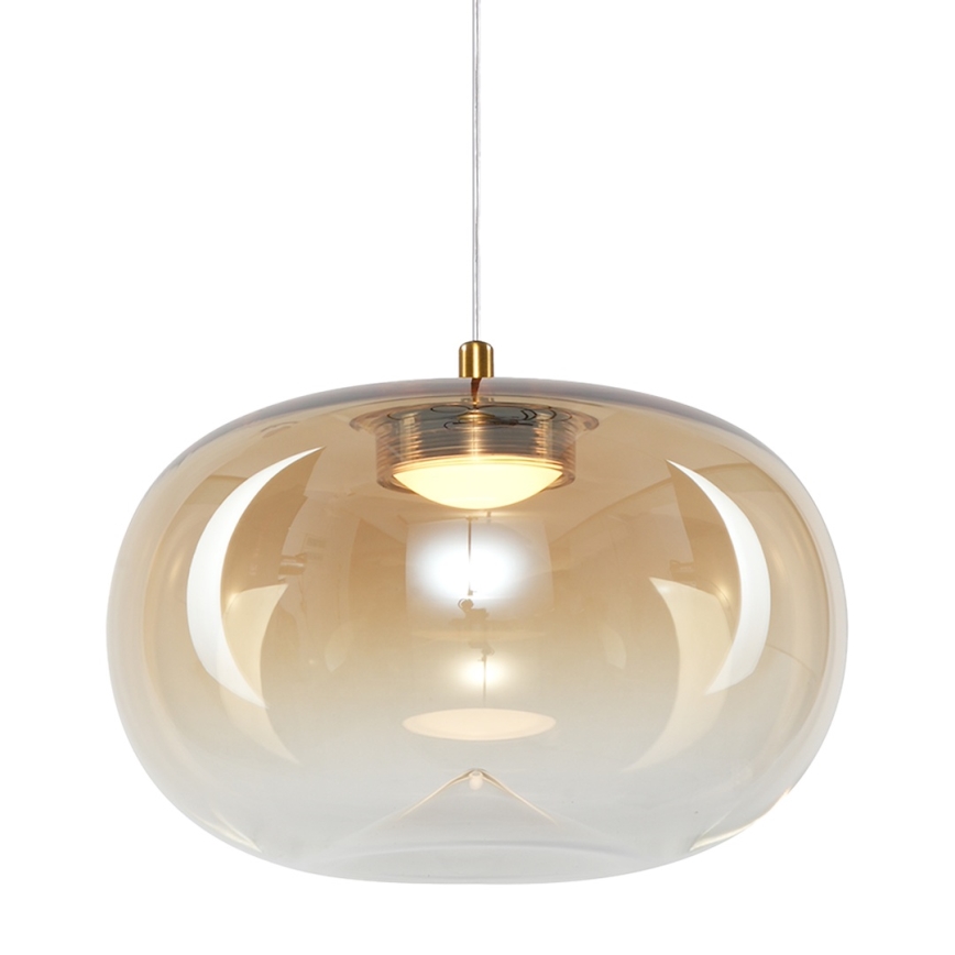 LED Hanglamp aan een koord VASO LED/4W/230V diameter 18 cm goud/gerookt