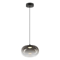 LED Hanglamp aan een koord VASO LED/4W/230V diameter 18 cm zwart/gerookt