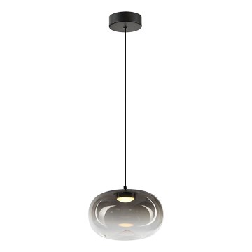 LED Hanglamp aan een koord VASO LED/4W/230V diameter 18 cm zwart/gerookt
