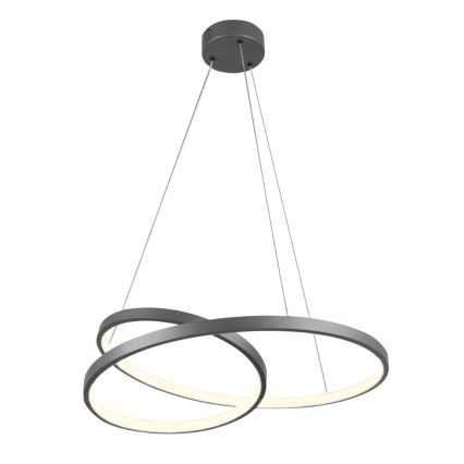 LED Hanglamp aan een koord ZEFIRA LED/40W/230V 4000K diameter 50 cm antraciet