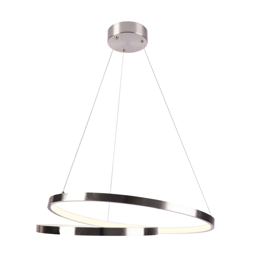 LED Hanglamp aan een koord ZEFIRA LED/40W/230V 4000K diameter 50 cm glanzend chroom