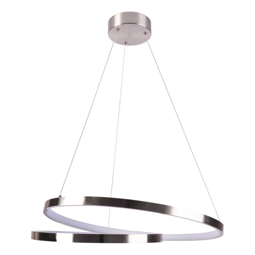 LED Hanglamp aan een koord ZEFIRA LED/40W/230V 4000K diameter 50 cm glanzend chroom