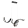 LED-hanglamp aan kabel AREZIA LED/42W/230V zwart