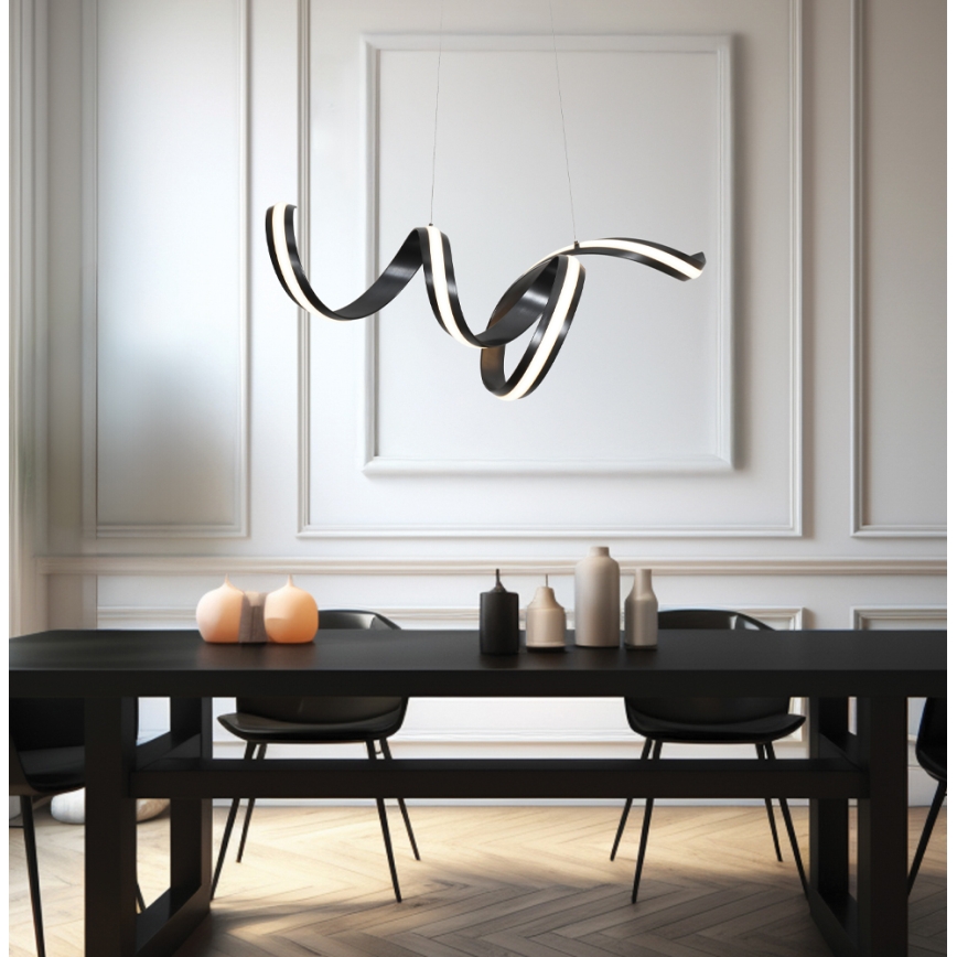 LED-hanglamp aan kabel AREZIA LED/42W/230V zwart