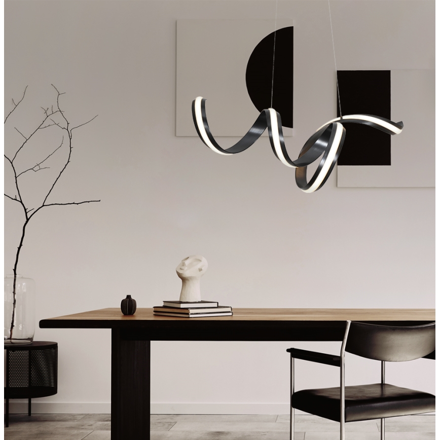 LED-hanglamp aan kabel AREZIA LED/42W/230V zwart