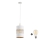 LED-hanglamp aan kabel BOGART 1xE27/15W/230V wit/goud