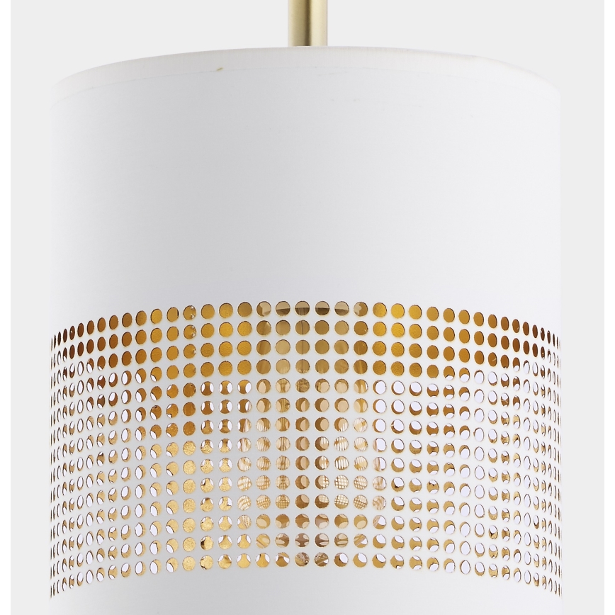 LED-hanglamp aan kabel BOGART 1xE27/15W/230V wit/goud