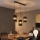 LED-hanglamp aan kabel BOGART 3xE27/15W/230V zwart/goud