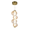 LED-hanglamp aan kabel BOLLA LED/17W/230V Ø 16 cm goud/rookbeige