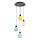 LED-hanglamp aan kabel CACTUS LED/12W/230V 3000K groen/geel/wit