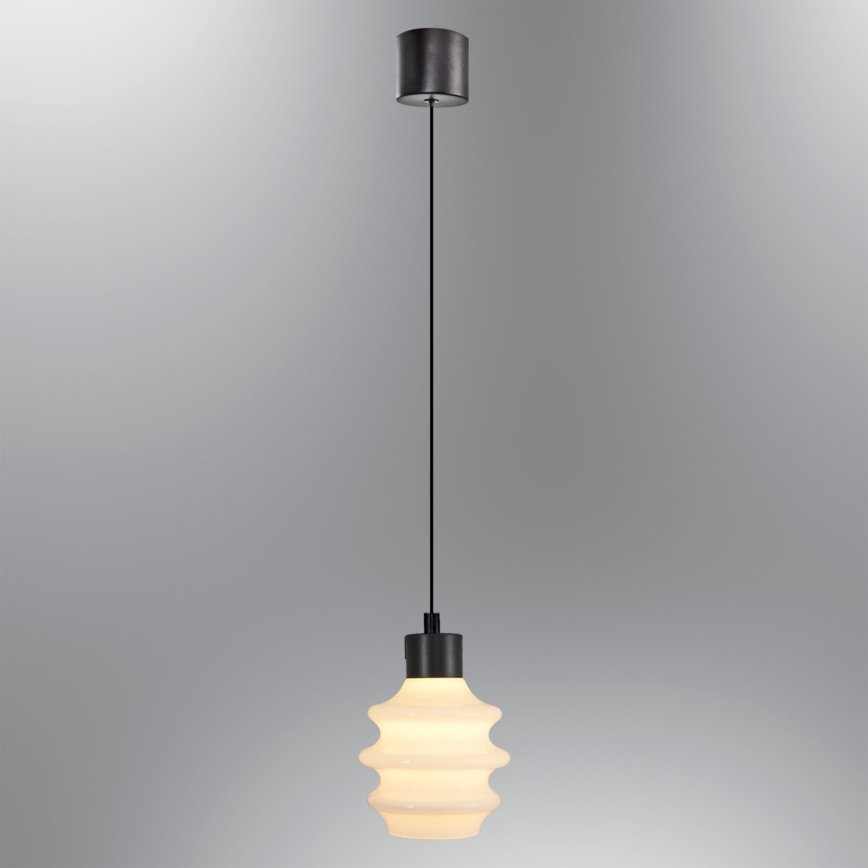 LED-hanglamp aan kabel CACTUS LED/3W/230V 3000K zwart/wit