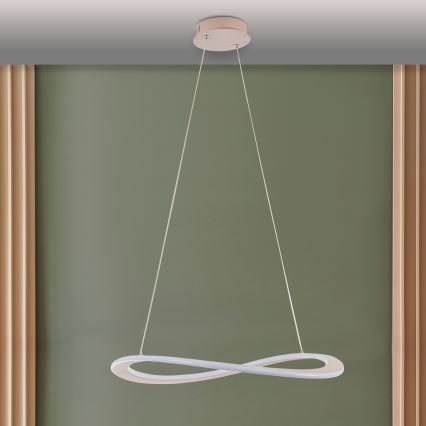 LED-hanglamp aan kabel CASHMERE LED/40W/230V Ø 59,5 cm wit