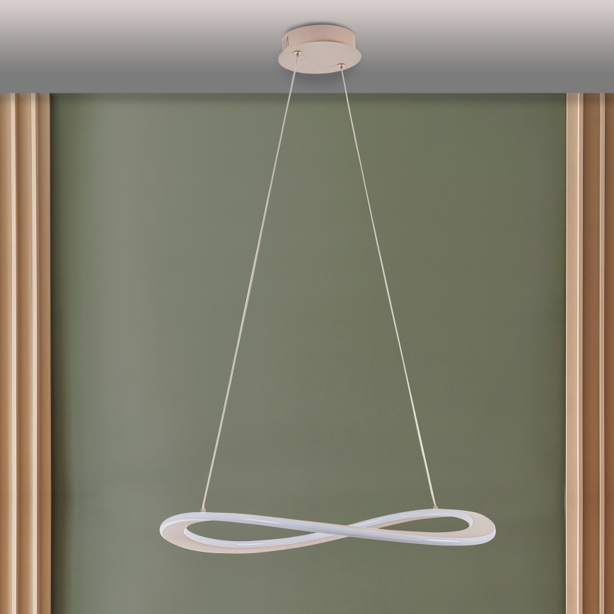 LED-hanglamp aan kabel CASHMERE LED/40W/230V Ø 59,5 cm wit