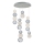 LED hanglamp aan kabel CREMONA LED/34W/230V 3000K mat chroom