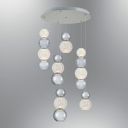 LED hanglamp aan kabel CREMONA LED/34W/230V 3000K mat chroom