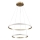 LED-hanglamp aan kabel DIANA LED/44W/230V 4000K Ø 59 cm goud